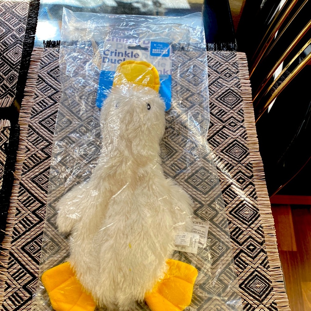 Crinkle Duck Stuffing  Free Pet Toy 💫⚡️💥